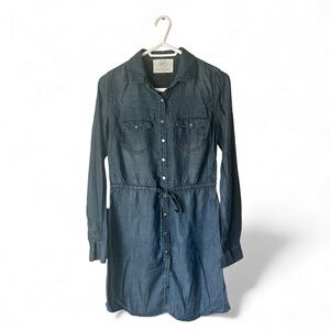 Denim Button-Up Dress
